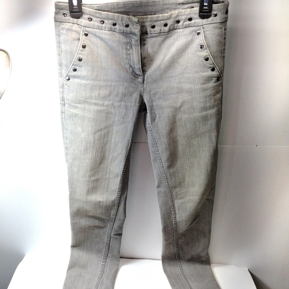Alexander McQueen for Target l Gray Denim Studded Skinny Jeans l Size 3 - Picture 5 of 8